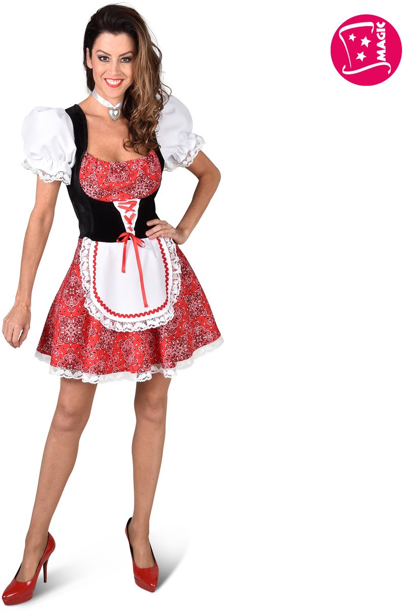 Dirndl Nederlands Rood Classic - Maat XXL